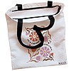 Geanta Canvas Tote pentru femei Boho Style 7 38x34.5 cm Alba BEKZ® 1