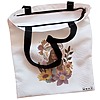 Geanta Canvas Tote pentru femei Colorful Mushrooms 3 38x34.5 cm Alba BEKZ® 1
