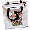 Geanta Canvas Tote pentru femei Colorful Mushrooms 4 38x34.5 cm Alba BEKZ® 1