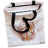 Geanta Canvas Tote pentru femei Colorful Mushrooms 5 38x34.5 cm Alba BEKZ® 1