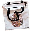 Geanta Canvas Tote pentru femei Colorful Mushrooms 6 38x34.5 cm Alba BEKZ® 1