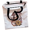 Geanta Canvas Tote pentru femei Colorful Mushrooms 8 38x34.5 cm Alba BEKZ® 1