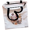 Geanta Canvas Tote pentru femei Colorful Mushrooms 9 38x34.5 cm Alba BEKZ® 1