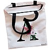 Geanta Canvas Tote pentru femei, Cu litera A si Trandafiri, 38x34.5 cm, Alba, BEKZ® 5 Geanta Canvas Tote pentru femei Cu litera A si Trandafiri 38x34.5 cm Alba BEKZ® 1