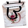 Geanta Canvas Tote pentru femei, Cu litera D Rose Gold si Trandafiri, 38x34.5 cm, Alba, BEKZ® 5 Geanta Canvas Tote pentru femei Cu litera D Rose Gold si Trandafiri 38x34.5 cm Alba BEKZ® 1
