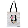 Geanta Canvas Tote pentru femei, Cu litera H in Coronita Florala, 38x34.5 cm, Alba, BEKZ® 4 Geanta Canvas Tote pentru femei Cu litera H in Coronita Florala 38x34.5 cm Alba BEKZ®
