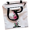 Geanta Canvas Tote pentru femei, Cu litera I si Trandafiri, 38x34.5 cm, Alba, BEKZ® 5 Geanta Canvas Tote pentru femei Cu litera I si Trandafiri 38x34.5 cm Alba BEKZ® 1