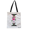 Geanta Canvas Tote pentru femei, Cu litera I si Trandafiri, 38x34.5 cm, Alba, BEKZ® 4 Geanta Canvas Tote pentru femei Cu litera I si Trandafiri 38x34.5 cm Alba BEKZ®