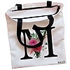 Geanta Canvas Tote pentru femei, Cu litera M si Trandafiri, 38x34.5 cm, Alba, BEKZ® 5 Geanta Canvas Tote pentru femei Cu litera M si Trandafiri 38x34.5 cm Alba BEKZ® 1