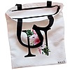 Geanta Canvas Tote pentru femei, Cu litera N si Trandafiri, 38x34.5 cm, Alba, BEKZ® 5 Geanta Canvas Tote pentru femei Cu litera N si Trandafiri 38x34.5 cm Alba BEKZ® 1
