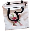 Geanta Canvas Tote pentru femei, Cu litera R Rose Gold si Trandafiri, 38x34.5 cm, Alba, BEKZ® 5 Geanta Canvas Tote pentru femei Cu litera R Rose Gold si Trandafiri 38x34.5 cm Alba BEKZ® 1