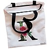 Geanta Canvas Tote pentru femei, Cu litera R si Trandafiri, 38x34.5 cm, Alba, BEKZ® 5 Geanta Canvas Tote pentru femei Cu litera R si Trandafiri 38x34.5 cm Alba BEKZ® 1