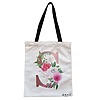 Geanta Canvas Tote pentru femei, Cu litera S Rose Gold si Trandafiri, 38x34.5 cm, Alba, BEKZ® 4 Geanta Canvas Tote pentru femei Cu litera S Rose Gold si Trandafiri 38x34.5 cm Alba BEKZ®