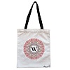 Geanta Canvas Tote pentru femei, Cu litera W si Mandala, 38x34.5 cm, Alba, BEKZ® 4 Geanta Canvas Tote pentru femei Cu litera W si Mandala 38x34.5 cm Alba BEKZ®