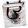 Geanta Canvas Tote pentru femei Energy Mood 2 38x34.5 cm Alba BEKZ® 1