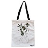 Geanta Canvas Tote pentru femei, Flower Lady 10, 38x34.5 cm, Alba, BEKZ® 4 Geanta Canvas Tote pentru femei Flower Lady 10 38x34.5 cm Alba BEKZ®