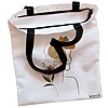 Geanta Canvas Tote pentru femei Flower Lady 11 38x34.5 cm Alba BEKZ® 1