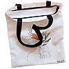 Geanta Canvas Tote pentru femei Flower Lady 3 38x34.5 cm Alba BEKZ® 1