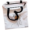 Geanta Canvas Tote pentru femei Flower Lady 9 38x34.5 cm Alba BEKZ® 1