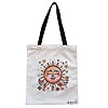 Geanta Canvas Tote pentru femei Happy Sun, 38x34.5 cm, Alba, BEKZ® 4 Geanta Canvas Tote pentru femei Happy Sun 38x34.5 cm Alba BEKZ®