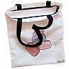Geanta Canvas Tote pentru femei Travel Girl 11 38x34.5 cm Alba BEKZ® 1