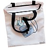 Geanta Canvas Tote pentru femei Travel Girl 14 38x34.5 cm Alba BEKZ® 1