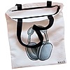 Geanta Canvas Tote pentru femei Travel Girl 16 38x34.5 cm Alba BEKZ® 1