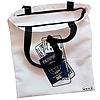 Geanta Canvas Tote pentru femei Travel Girl 17 38x34.5 cm Alba BEKZ® 1 2