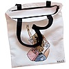 Geanta Canvas Tote pentru femei Travel Girl 7 38x34.5 cm Alba BEKZ® 1