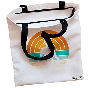 Alternative view of Geanta Canvas Tote pentru femei Yoga 14, 38x34.5 cm, Alba, BEKZ®