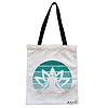 Geanta Canvas Tote pentru femei Yoga 19, 38x34.5 cm, Alba, BEKZ®
