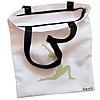 Geanta Canvas Tote pentru femei Yoga 2 38x34.5 cm Alba BEKZ® 1