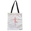 Geanta Canvas Tote pentru femei Yoga 4, 38x34.5 cm, Alba, BEKZ®