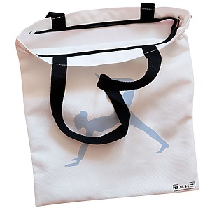 Alternative view of Geanta Canvas Tote pentru femei Yoga 5, 38x34.5 cm, Alba, BEKZ®