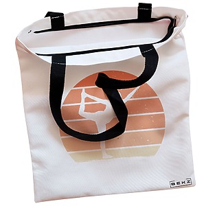 Alternative view of Geanta Canvas Tote pentru femei Yoga 6, 38x34.5 cm, Alba, BEKZ®