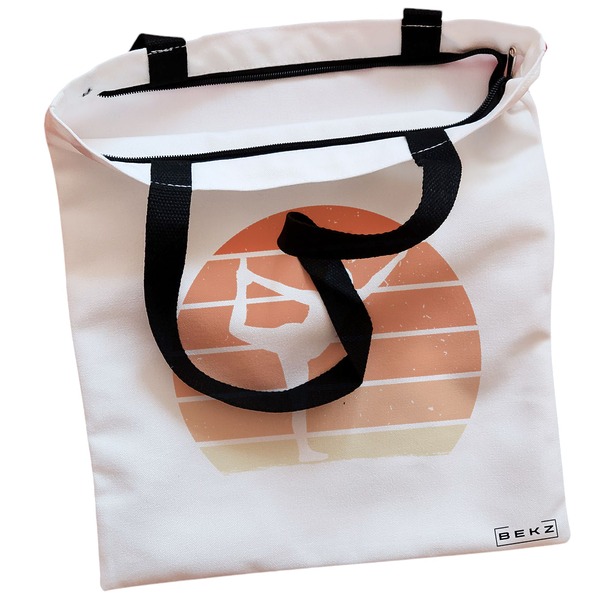 Geanta Canvas Tote pentru femei Yoga 6, 38x34.5 cm, Alba, BEKZ® 2 Geanta Canvas Tote pentru femei Yoga 6 38x34.5 cm Alba BEKZ® 1