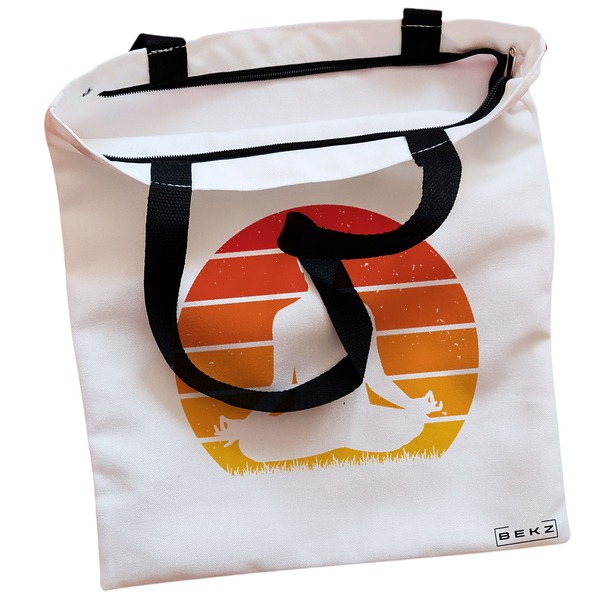Geanta Canvas Tote pentru femei Yoga 7, 38x34.5 cm, Alba, BEKZ® 2 Geanta Canvas Tote pentru femei Yoga 7 38x34.5 cm Alba BEKZ® 1