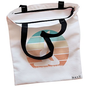 Alternative view of Geanta Canvas Tote pentru femei Yoga 8, 38x34.5 cm, Alba, BEKZ®