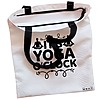 Geanta Canvas Tote pentru femei Yoga It's yoga o'clock, 38x34.5 cm, Alba, BEKZ® 5 Geanta Canvas Tote pentru femei Yoga Its yoga oclock 38x34.5 cm Alba BEKZ® 1
