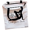 Geanta Canvas Tote pentru femei Yoga Lose your mind Find your soul 38x34.5 cm Alba BEKZ® 1