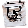 Geanta Canvas Tote pentru femei Yoga Orry less yoga more 38x34.5 cm Alba BEKZ® 1