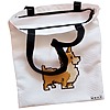 Geanta Canvas Tote pentru femei, model 8bit Doggo, 38x34.5 cm, Alba, BEKZ® 5 Geanta Canvas Tote pentru femei model 8bit Doggo 38x34.5 cm Alba BEKZ® 1