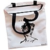 Geanta Canvas Tote pentru femei model Art Lover 38x34.5 cm Alba BEKZ® 1
