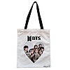 Geanta Canvas Tote pentru femei, model BTS Army 10, 38x34.5 cm, Alba, BEKZ®