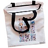 Geanta Canvas Tote pentru femei model BTS Army 11 38x34.5 cm Alba BEKZ® 1