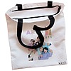 Geanta Canvas Tote pentru femei model BTS Army 7 38x34.5 cm Alba BEKZ® 1