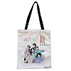 Geanta Canvas Tote pentru femei, model BTS Army 7, 38x34.5 cm, Alba, BEKZ®