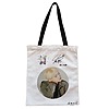 Geanta Canvas Tote pentru femei, model BTS Suga, 38x34.5 cm, Alba, BEKZ®