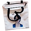 Geanta Canvas Tote pentru femei model BTS V 38x34.5 cm Alba BEKZ® 1