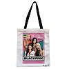 Geanta Canvas Tote pentru femei, model Blackpink 1, 38x34.5 cm, Alba, BEKZ®